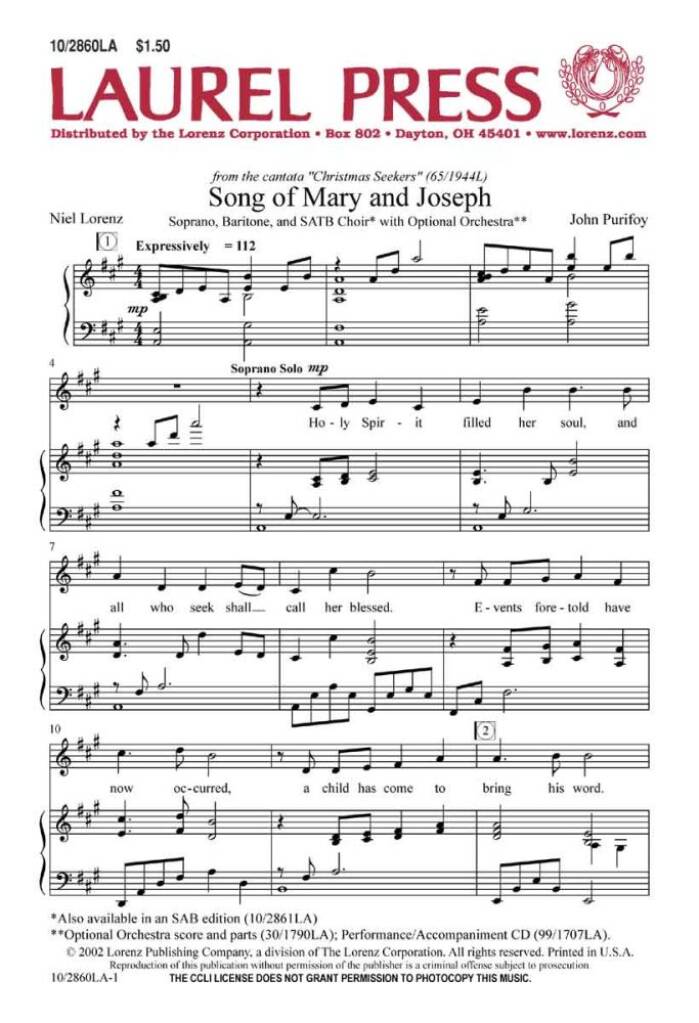 Song Of Mary and Joseph